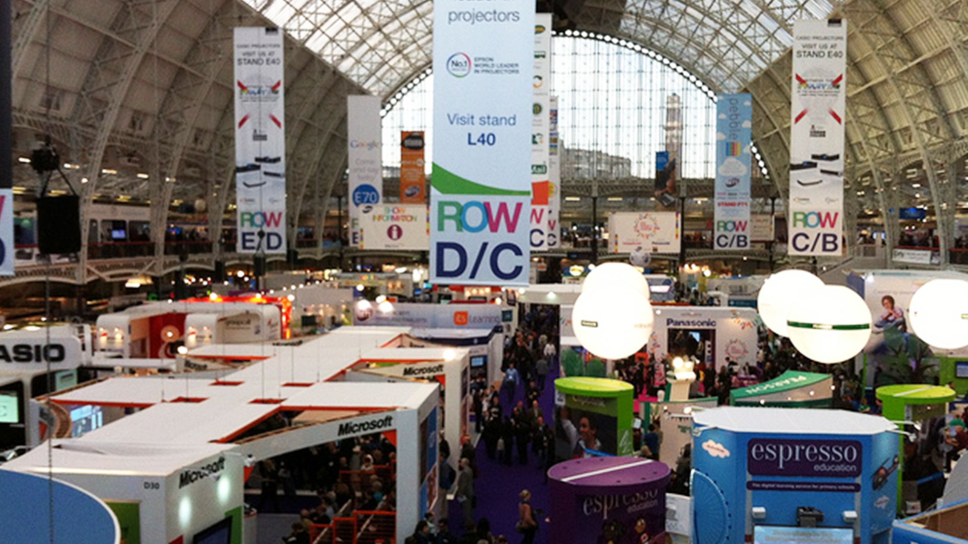 Olympia’s instantly recognisable Grand Hall boasts a huge exhibition space and surrounding gallery, giving great visibility over the whole exhibition space