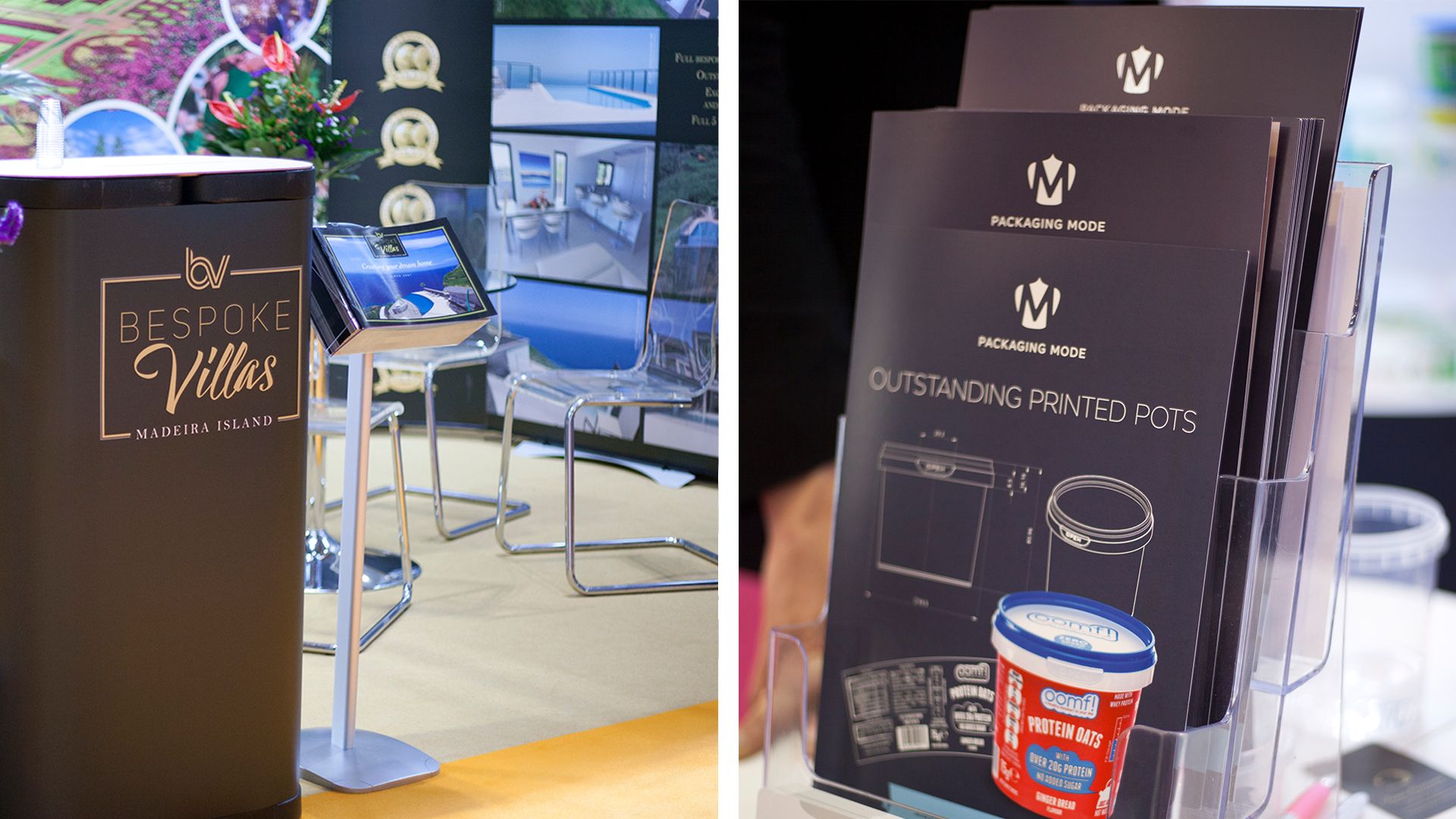 Desktop and Mobile Brochure stands