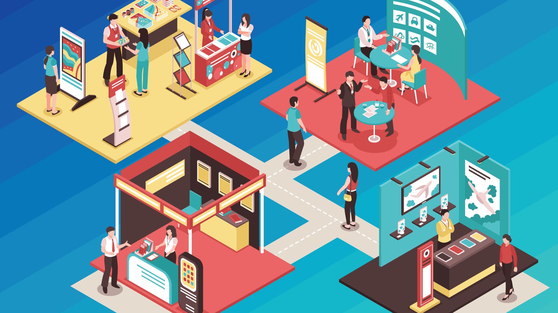 Be creative when creating your meeting booth