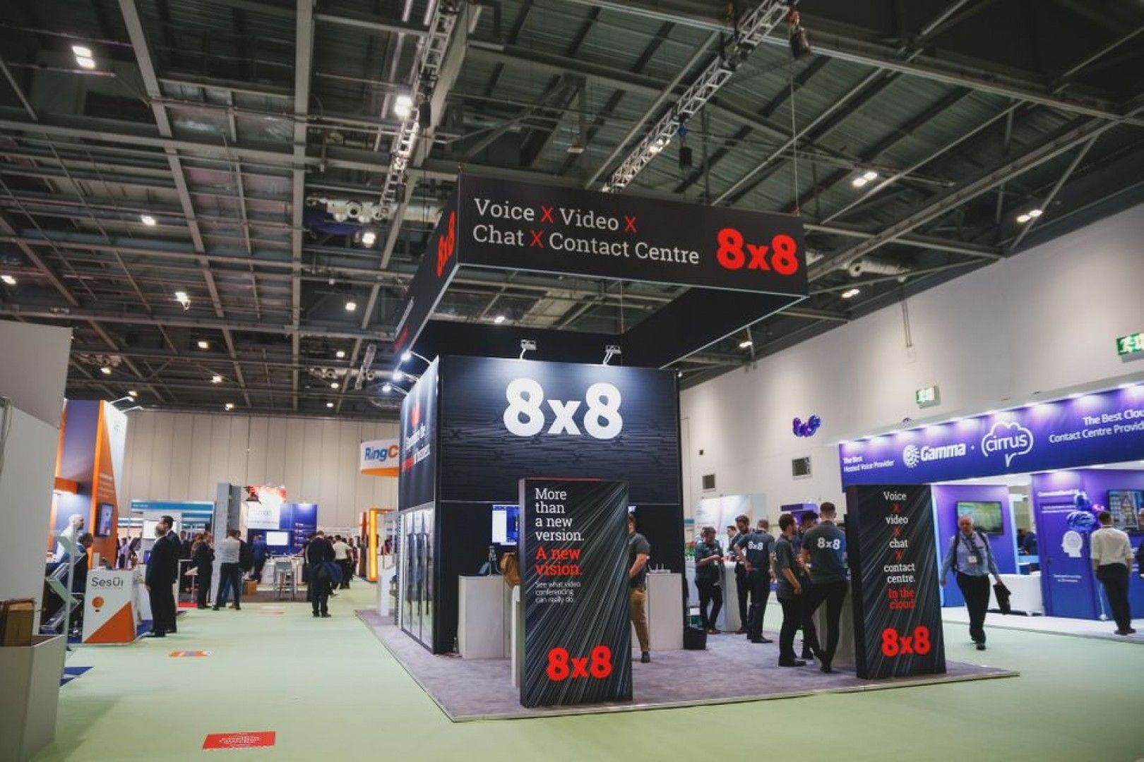 Create a focal point - exhibition hanging structures