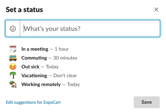 Slack Status