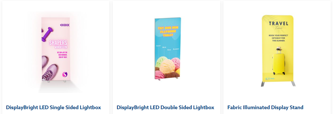 Freestanding Light Boxes