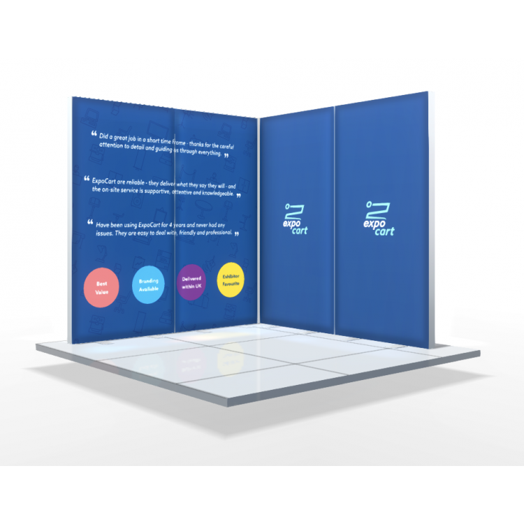 Buy IllumiGo™ Up Lightbox Exhibition Stand Kit - 2x2 - L-Shape