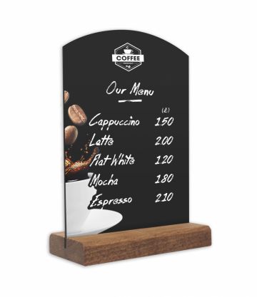 2 x Wooden Countertop Chalkboards