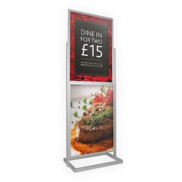Poster Pillar (Freestanding Double Tier)