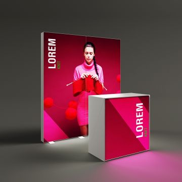 2m PIXLIP GO Shell Scheme Kit - Back Wall