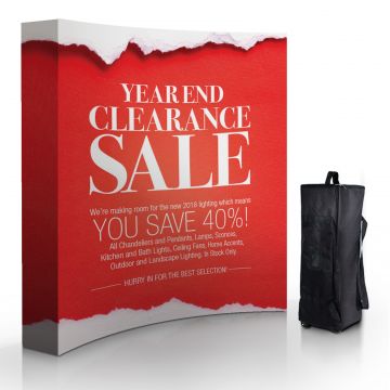 3x3 Eclipse Curved Fabric Pop Up Stand