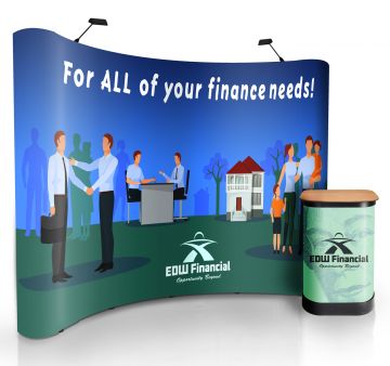 3x4 Curved Pop Up Stand