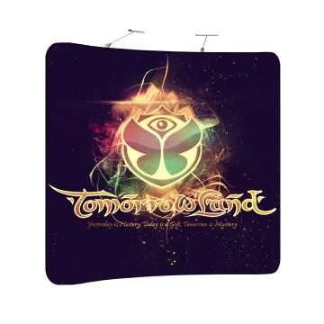 C-Shaped Fabric Display Stand