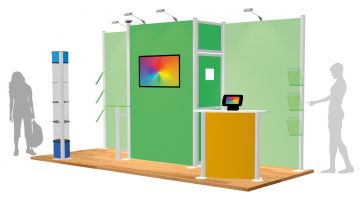 Centro Exhibition Stand 23 - 5m x 2m (2.5m High)