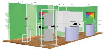 Centro Exhibition Stand 25 - 8m x 4m (2.5m High)