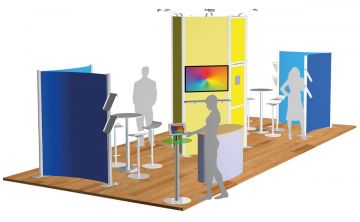 Centro Exhibition Stand 30 - 9m x 4m (3m High)