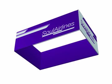 Rectangular Hanging Fabric Display