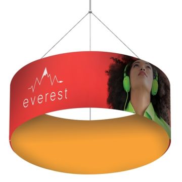 Circular Hanging Fabric Display