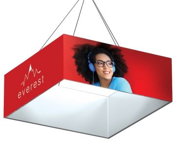 Square Hanging Fabric Display