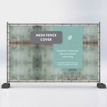 Custom Printed Mesh Fence Covers
