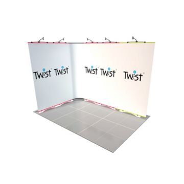 Twist Modular Exhibition Stand - 3m x 2m - 2 Open Sides