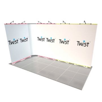 Twist Modular Exhibition Stand - 4m x 2m - 2 Open Sides