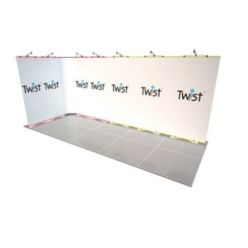 Twist Modular Exhibition Stand - 5m x 2m - 2 Open Sides