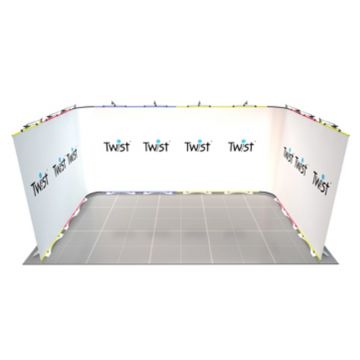 Twist Modular Exhibition Stand - 5m x 3m - 1 Open Sides
