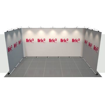 Link2 Roller Banner Stand - 5m x 3m - 1 Open Sides