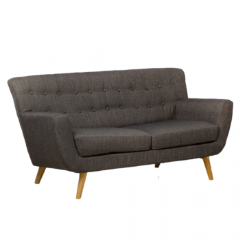 Oslo Fabric Button 3 Seater Sofa