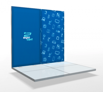 IllumiGo™ Up Lightbox Exhibition Stand Kit - 2m Wall