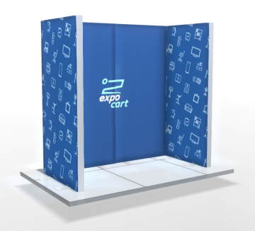 IllumiGo™ Up Lightbox Exhibition Stand Kit - 2x1 - U-Shape