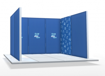 IllumiGo™ Up Lightbox Exhibition Stand Kit - 3x2- U-Shape