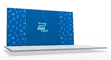 IllumiGo™ Up Lightbox Exhibition Stand Kit - 4m Wall